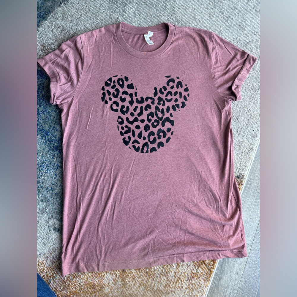 Large Disney Mickey Head animal kingdom print T shirt
